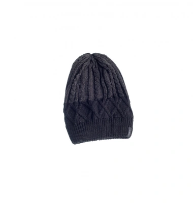 Siyah&Füme Erkek Örgü Bere