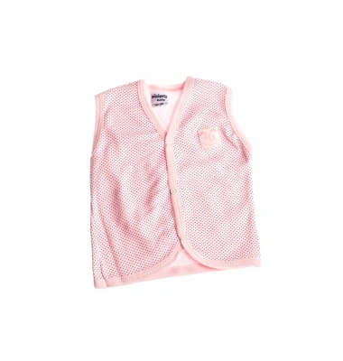 Bebek Yelek Pembe Puantiyeli