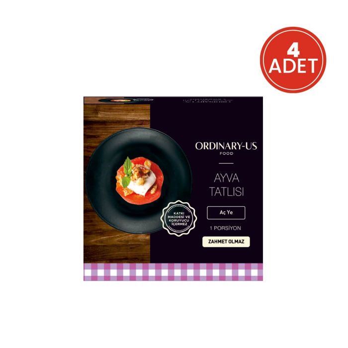 AYVA TATLISI 4&amp;#39;LÜ HAZIR YEMEK