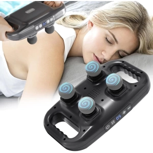 4 Başlıklı Masaj Sı - Ergonomik Derin Doku Sırt Ve Boyun Masaj Aleti Ağrı Ve Sızı Giderici