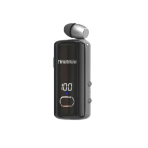 F580 Dijital Göstergeli Makaralı Titreşimli Bluetooth Kulaklık Siyah