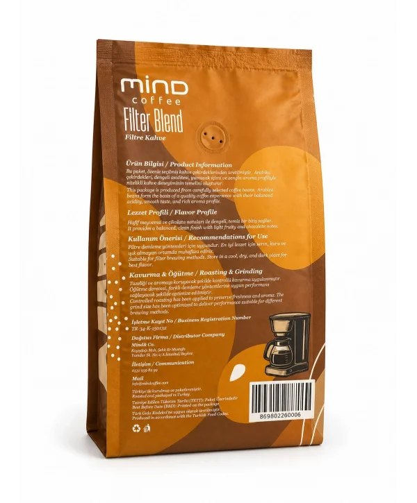 MİND COFFEE PROFESSİONAL FİLTRE KAHVE 1000 gr