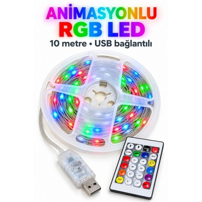 10 Metre Kumandalı Led