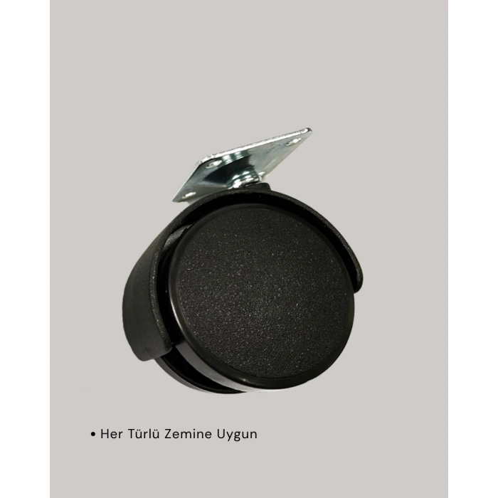 4 Cm Döner Ayak Kilitsiz 4 Adet Mobilya Ve Sehpa Ayağı