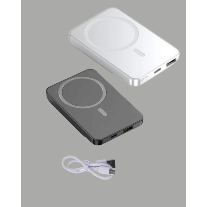 5000mah / 10000mah Kapasiteli Manyetik Usb-c Ve Kablosuz Powerbank
