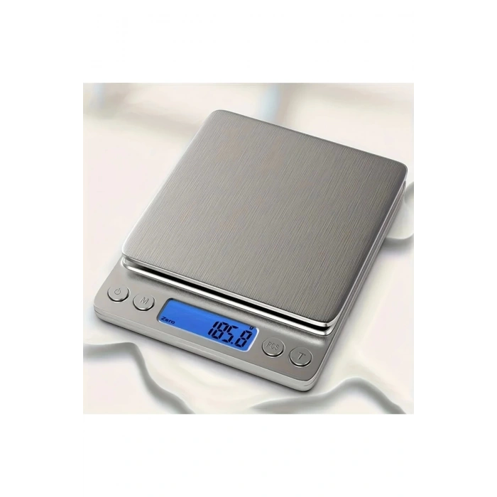 Pratik Dijital Hassas Mutfak Terazisi Hassas Tartı 2000 Gr./0.1 Gr. Hassasiyet