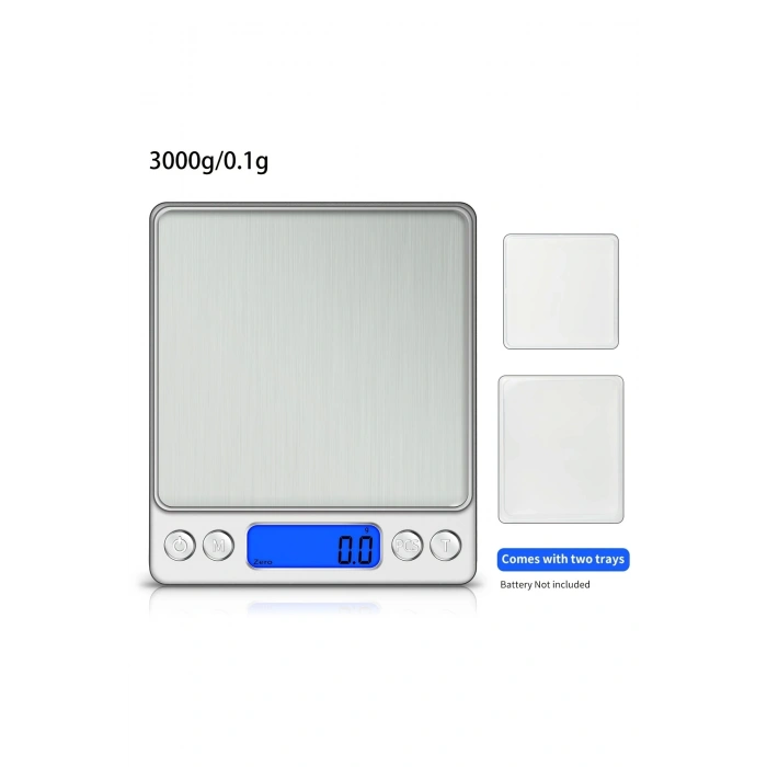 Pratik Dijital Hassas Mutfak Terazisi Hassas Tartı 2000 Gr./0.1 Gr. Hassasiyet