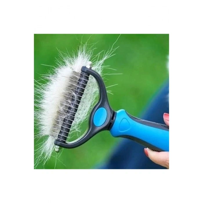 Plastik Saplı Metal Kedi Köpek Bakım Kıtık Tüy Topak Açıcı Tarak