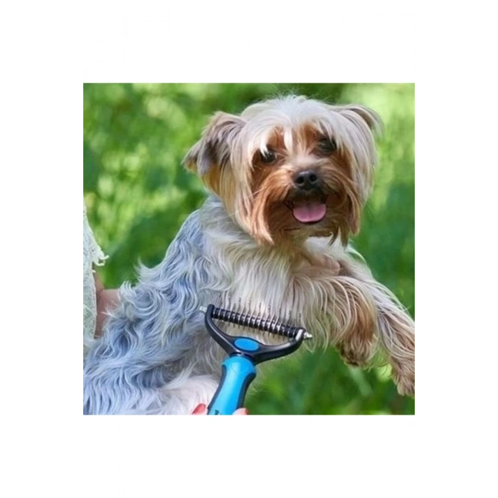 Plastik Saplı Metal Kedi Köpek Bakım Kıtık Tüy Topak Açıcı Tarak