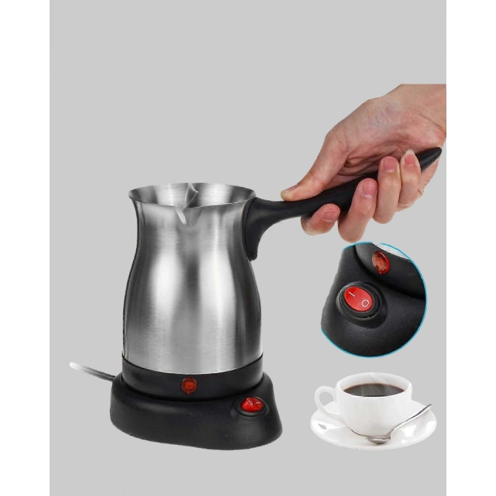 800w Paslanmaz Elektrikli Cezve Gizli Rezistans Ve Ergonomik Kulp