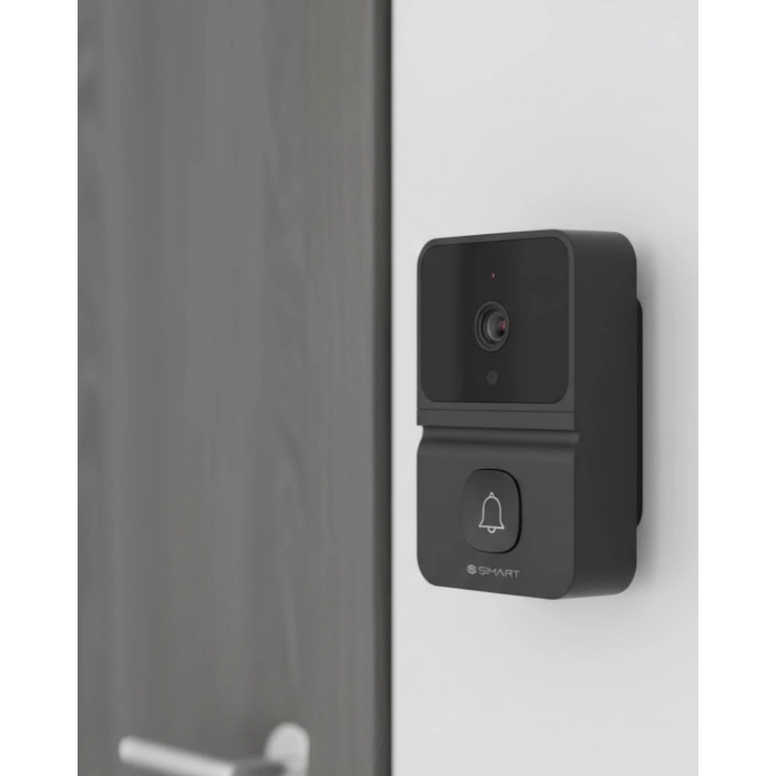 Akıllı Kapı Zili Kamera Gece Görüşlü Çift Yönlü Sesli Wifi