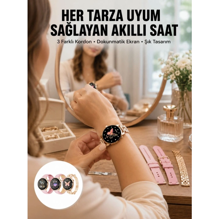 Akıllı Saat – Kalp Atış Takipli, Spor Modlu, Uzun Pil Ömürlü Yeni Nesil