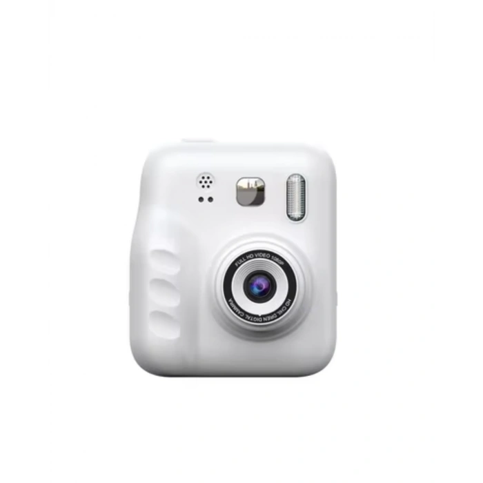 Anında Baskılı Çocuk Kamerası 4 Rulo Kağıt 5 Kalem Hediyeli Eğlenceli Set