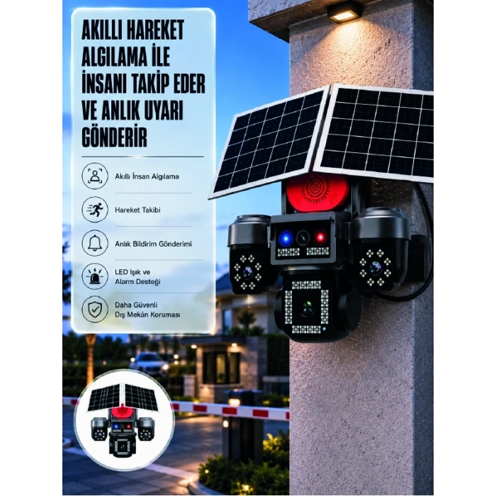 Aov Sürekli Kayıt Destekli 4g Dış Ortam Güvenlik Kamerası