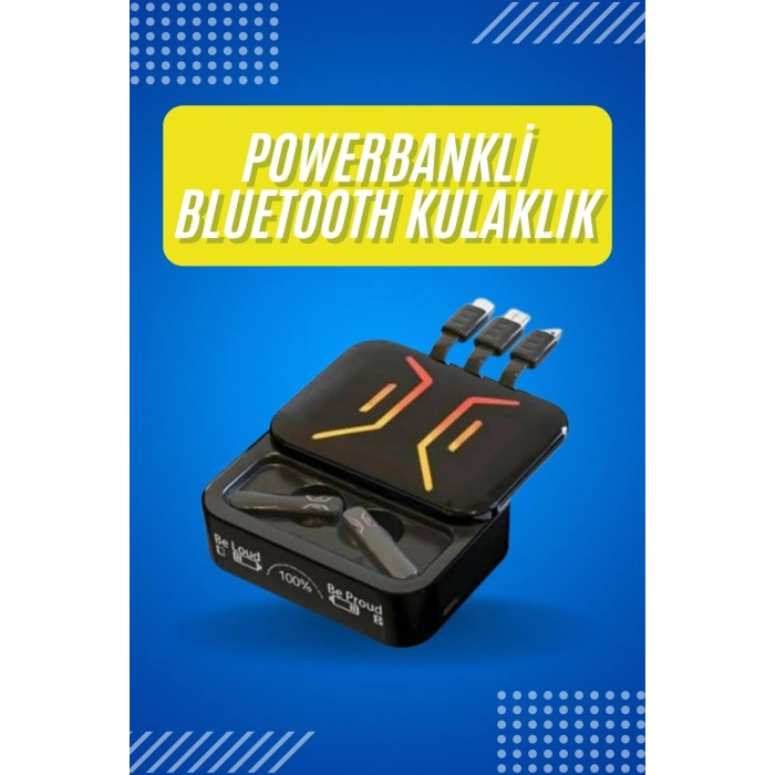 Bluetooth Kulaklık Dahili Powerbank Kablolu Düşük Gecikmeli Bluetooth 5.2