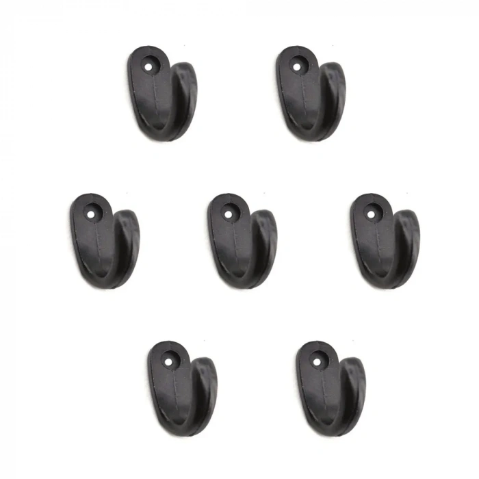 Büyük Tekli Fincan Askı, Dekor Askısı - Siyah, 12x23x30 Mm