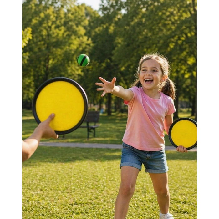 Catch Ball Set 2 Kişilik Top Yakalama Oyunu Çocuk Aktivite Seti