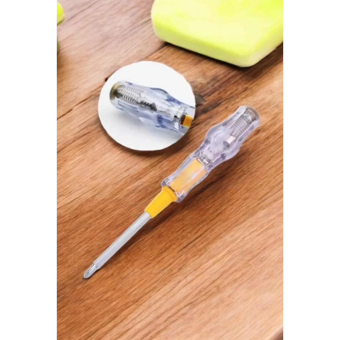 Çift Taraflı Elektrik Kontrol Kalemi Şeffaf Tornavida