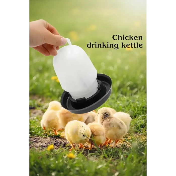 Civciv Suluk 0,75 Ml Kaliteli Plastik + Tabak Yemlik