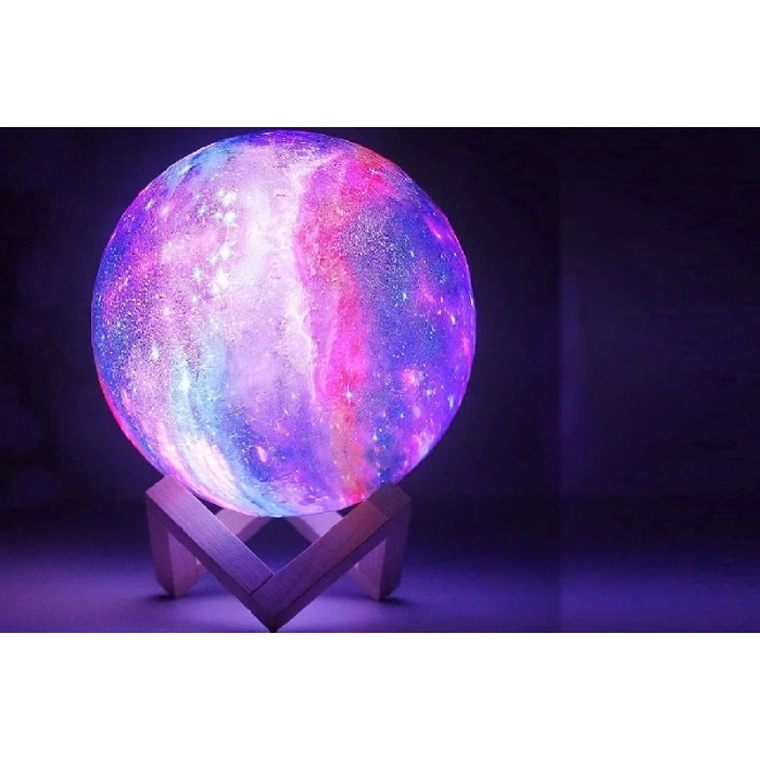 Dekoratif Yerküre Renkli 15 Cm Pilli