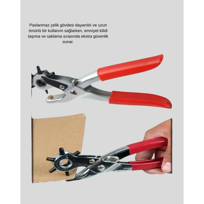 Delme Pensesi 6 Başlıklı Çok Amaçlı Paslanmaz Çelik Ergonomik