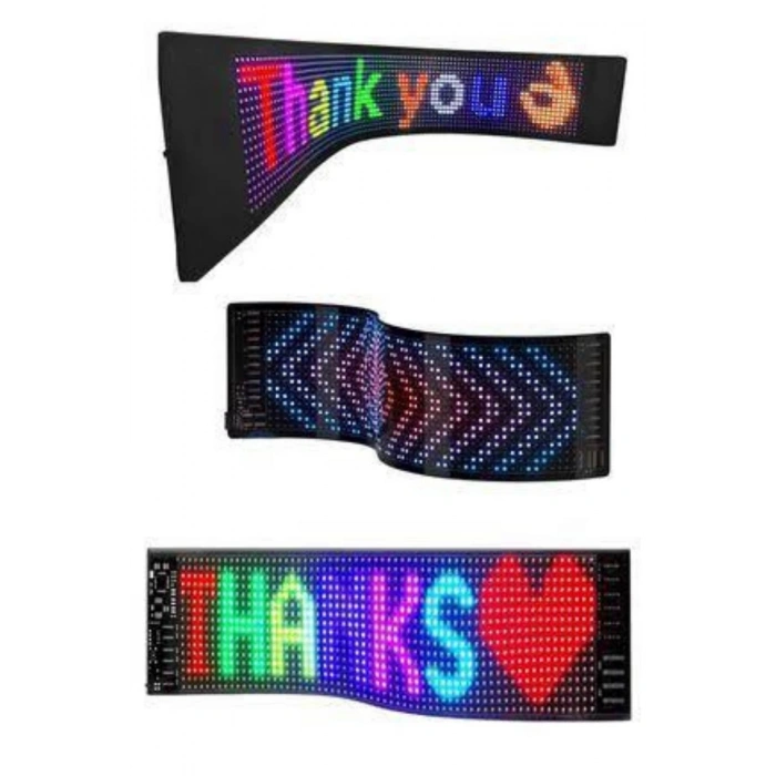 Digital Araba Yazısı Ekran Matrix En Büyük Boy 16x96 Matrix Led Panel