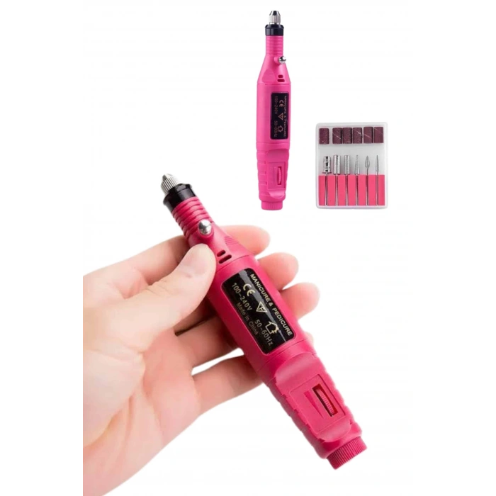 Elektrikli Profesyonel Manikür Pedikür Seti Değiştirilebilir Başlık Seçeneği