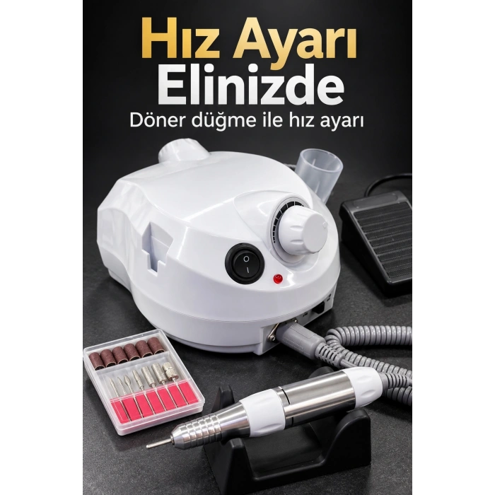 Elektrikli Tırnak Şekillendirme Seti Kablolu El Atlı