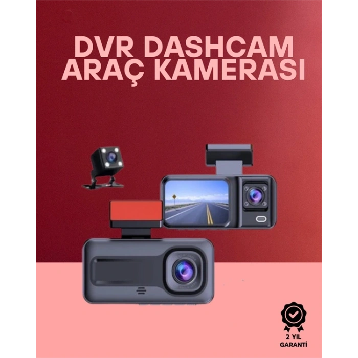 G-sensör, Hareket Algılama Ve Döngüsel Kayıt Özellikli 3lü Kamera Güvenlik Sistemi