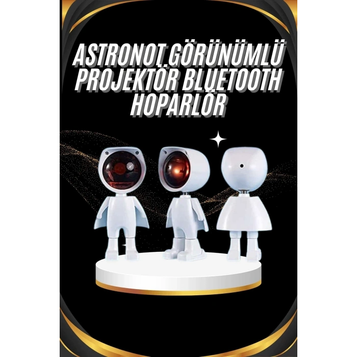 Gün Batımı Projektör Lamba Astronot Görünümlü Dekoratif Masa Lambası