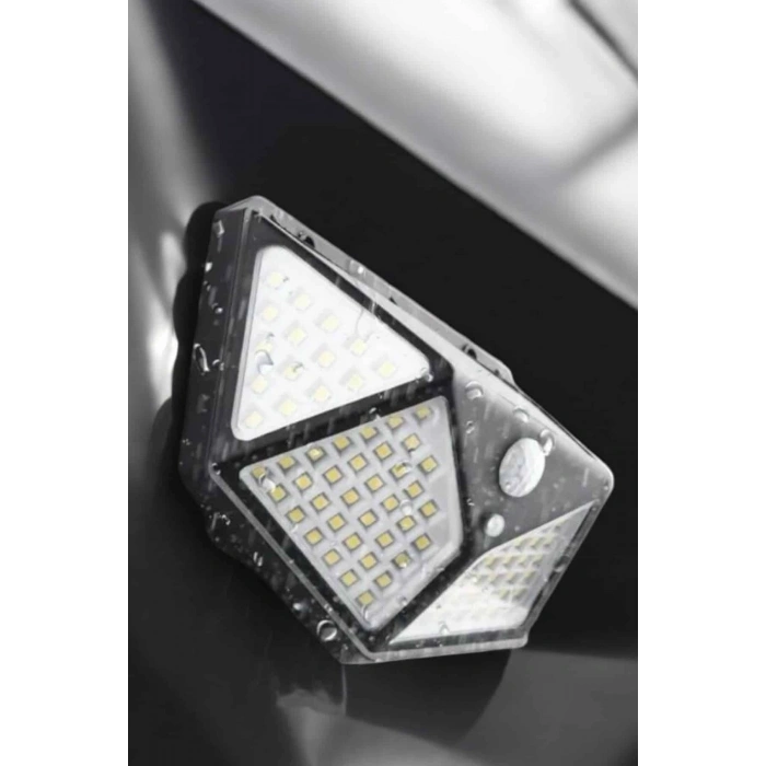 Güneş Enerjili Bahçe Aydınlatma Lambası Solar 100 Led Lamba