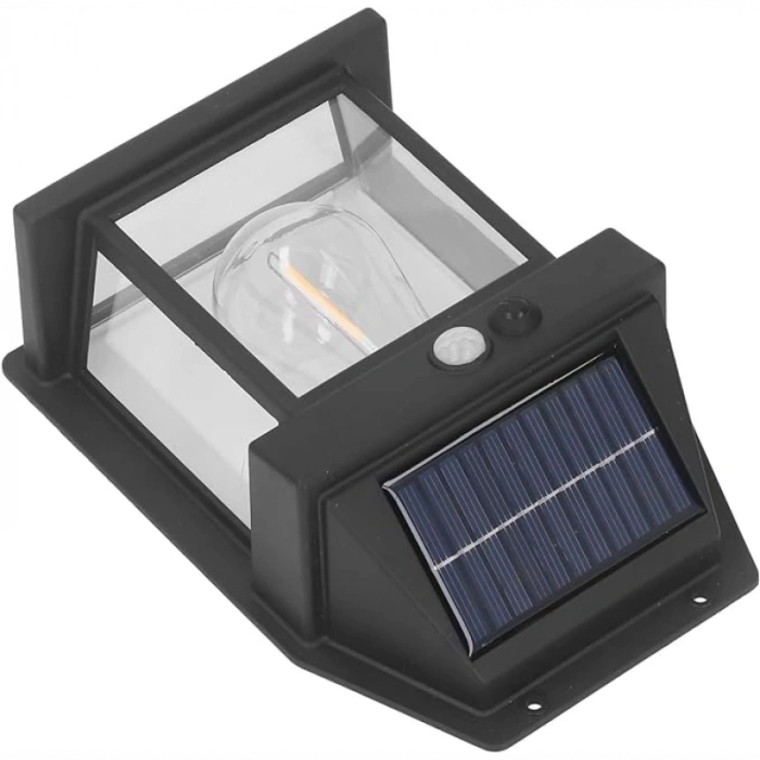 Güneş Enerjili Bahçe Aydınlatması Aplik Dekor Solar Ve Sensörlü Bahçe Balkon Ve Garaj Lambası