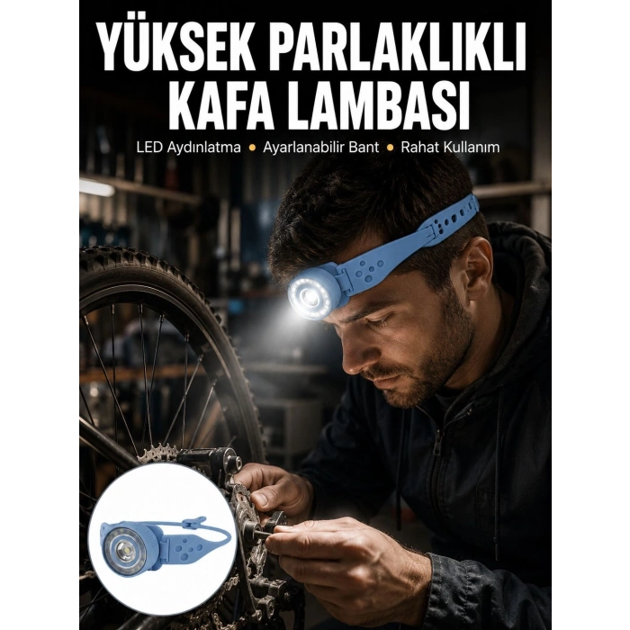Hafif Ve Taşınabilir Kamp Kafa Lambası Ayarlanabilir Işık Yeni Nesil