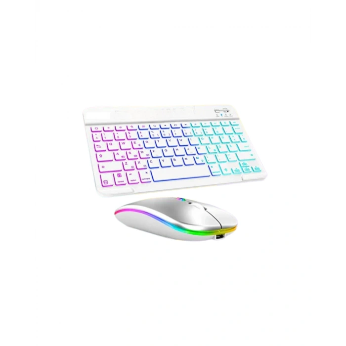 Kablosuz Aydınlatmalı Klavye Mouse Seti Türkçe Q Tuş Dizilimi