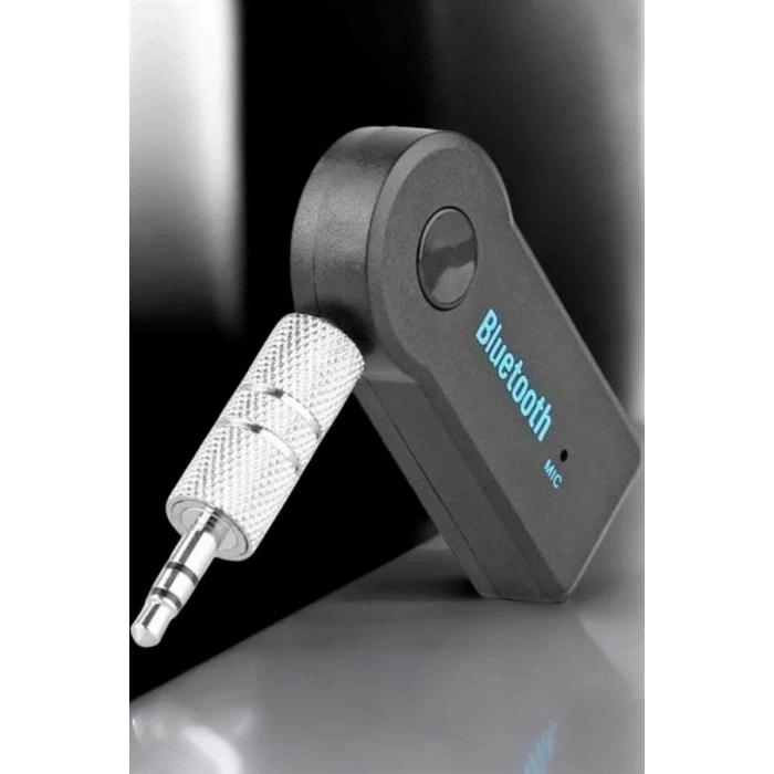 Kablosuz Bluetooth Aux Araç Kiti Siyah Hafıza Kartlı