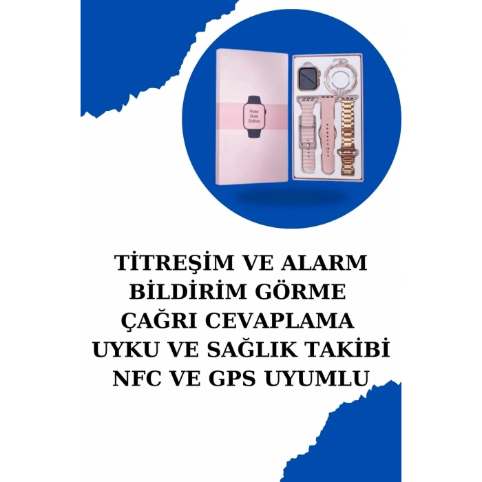 Kadınlar İçin Dokunmatik Ekran Akıllı Saat Ve  Kablosuz Bluetooth Kulaklık Anc Özelliği