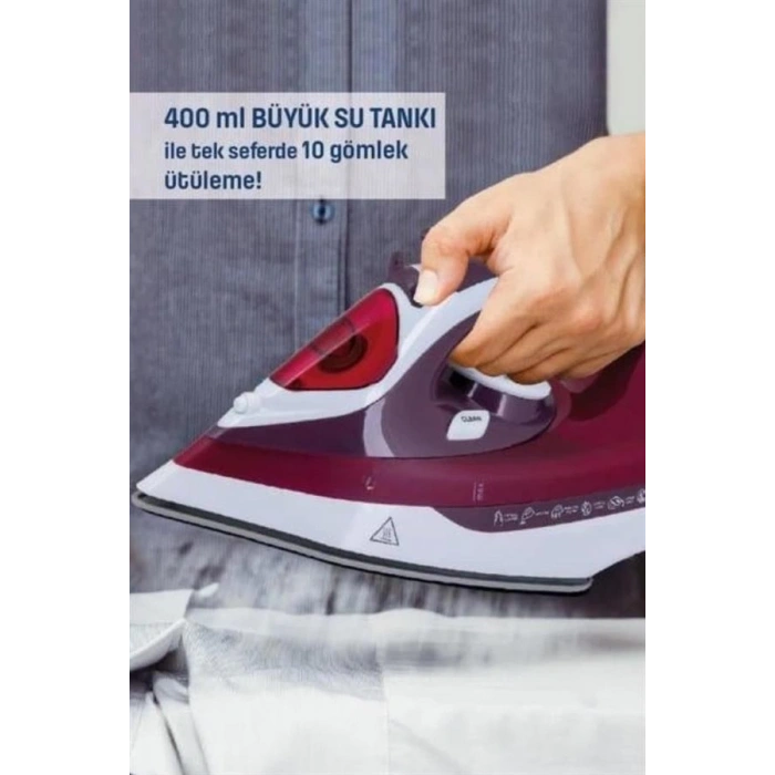 Modern Tasarım 2200w Dayanıklı Buharlı Seramik Kaplama Ütü