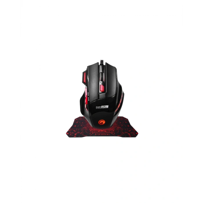 Mouse Mousepad Seti 3 Dpı Ayarı Ve Led Işıklı Ergonomik Yapı