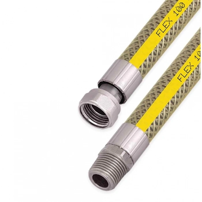 Ocak Fırın Doğalgaz Bağlantı Fleksi Extra Korumalı Hortum 1.25 Cm