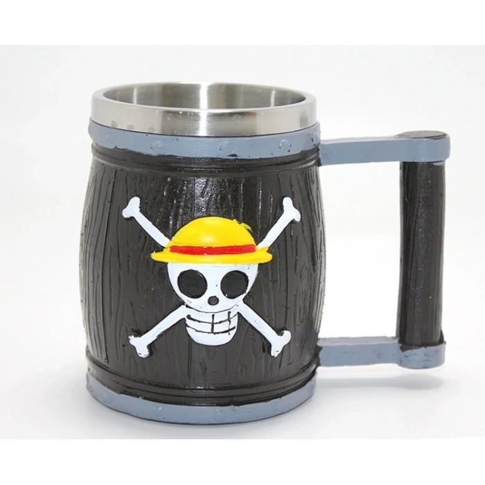 One Piece Temalı 3d Kabartmalı Çelik Kupa Bardak Alk4483