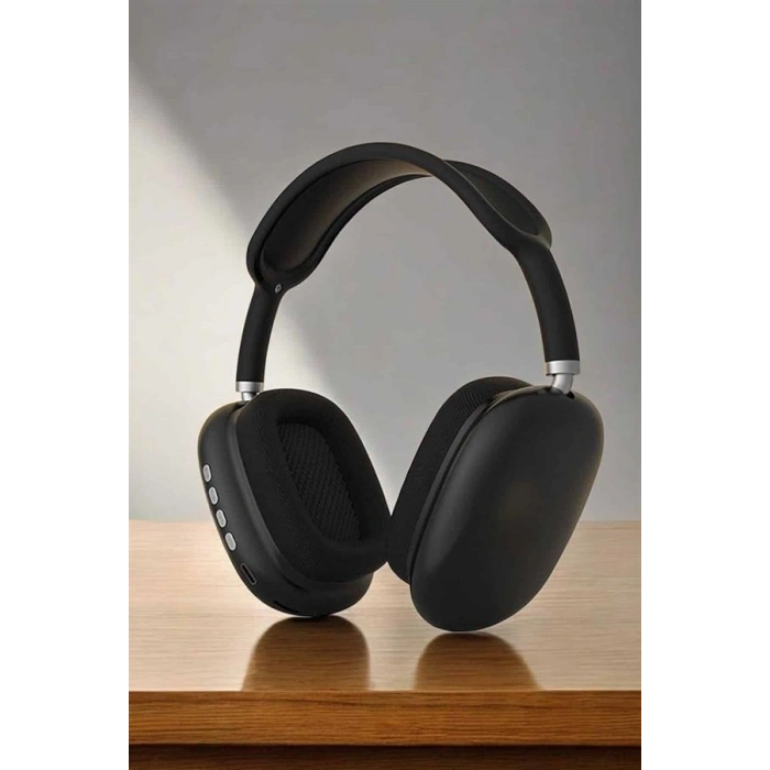 P9 Plus Kulaklık Siyah Bluetooth Bağlantılı Kulak Üstü Kablosuz Anc Özelliği