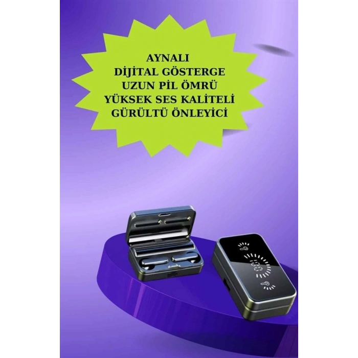 Powerbank Bluetooth Kulaklık Ve Yeni Model Akıllı Saat Seti Anc Özelliği Dokunamatik