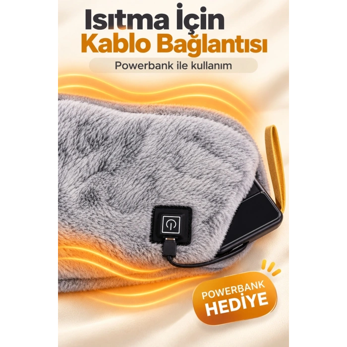 Powerbank Hediyeli Isıtmalı Bel Ve Karın Kuşağı