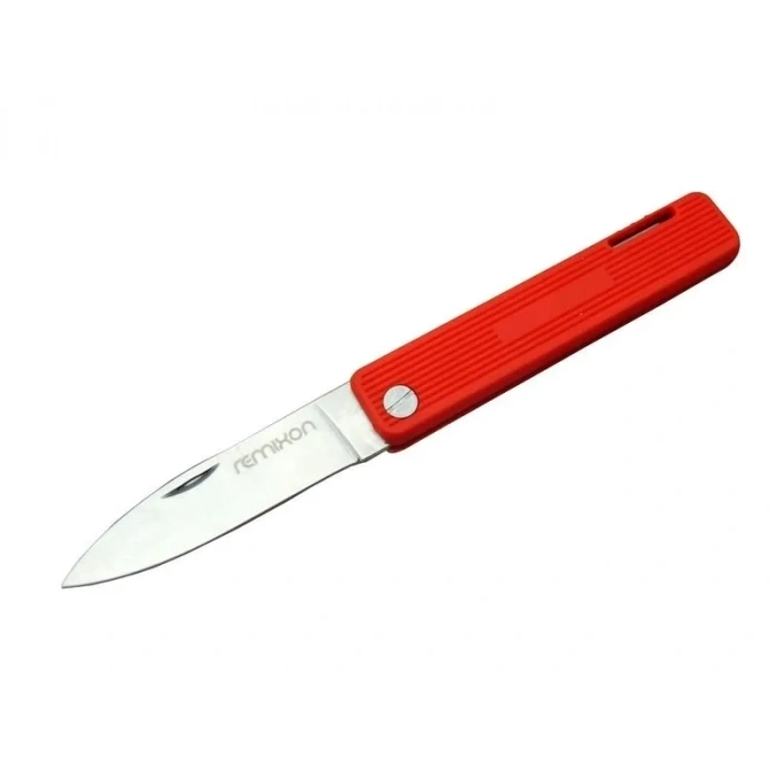 Remixon K200red Kamp / Bahçe Çakı Kırmızı 18 Cm - Manuel, Plastik Sap