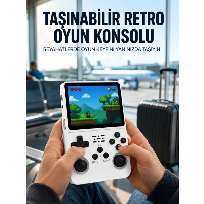 Retro Oyun Cihazı – Çift Microsd Desteği, Çoklu Platform Uyumu, 3200 Mah Batarya Yeni Nesil