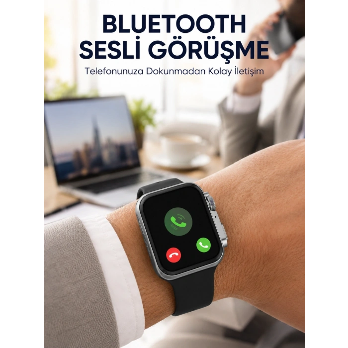 Rs12 Pro+ Titanyum Kasa Akıllı Saat – Uyku Ve Nabız Takibi, Suya Dayanıklı, Bluetooth Arama Yeni Nesil