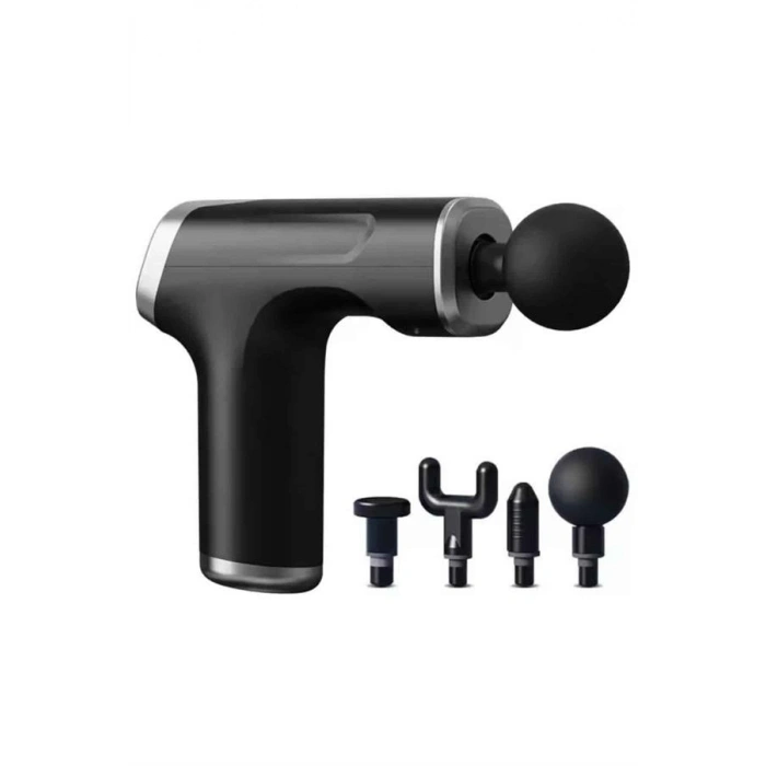 Şarjlı Masaj Tabancası 4 Başlıklı Mini Masaj Tabancası Ve Masaj Aleti