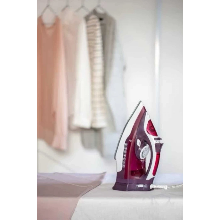 Seramik Tabanlı Kırmızı 2200 Watt Şok Buharlı Ütü