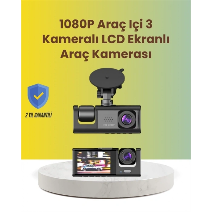 Ta-01 2.0 İnç Ekranlı 3 Kanallı Araç Kamerası