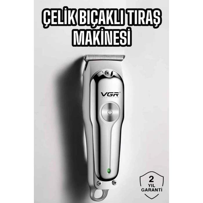 Tıraş Makinesi Profesyonel Tasarım Paslanmaz Çelik Bıçaklı
